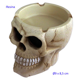 Cenicero  resina  skull