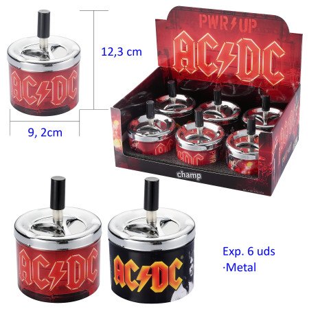 Expositor  con  6  ceniceros  automáticos  AC/DC