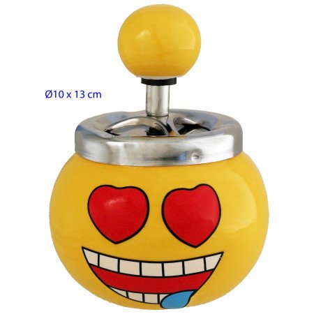 Cenicero  automático  de  mesa  corazones