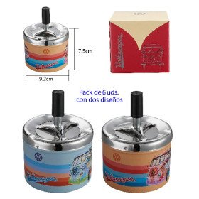 Expositor  con  6  ceniceros  metal  VW