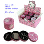 Ø5  cm.  Expositor  con  12  grinder  metal  4  partes