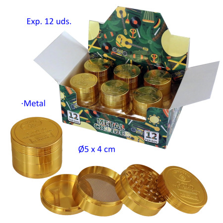 Ø  5  cm.  Expositor  con  12  Grinders  4  partes