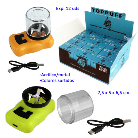 Ø6,5  cm.  Expositor  con  12  Grinders