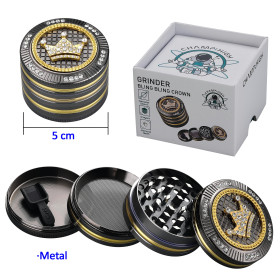 Ø5  cm.  Grinder  de  aluminio  Champ  bling  bling  crown