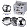 Ø6,5  cm.  Grinder  de  aluminio  Champ  silver  disco