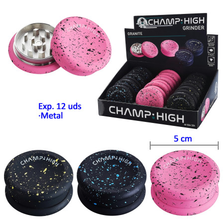 Ø  5  cm.  Expositor  con  12  Grinders  CHAMP  the  granite