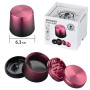 Ø6,3  cm.  Grinder  de  aluminio  Champ  ruby
