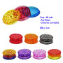 Ø  6,1  cm.  Caja  con  48  grinders  acrílicos  colores  surtidos