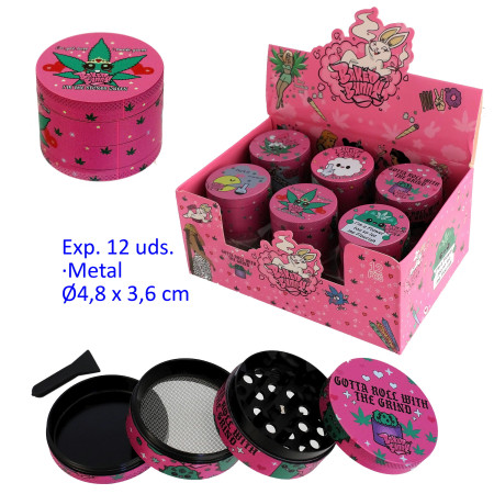 Ø4,8  cm.  Expositor  con  12  grinder  metálicos  4  partes