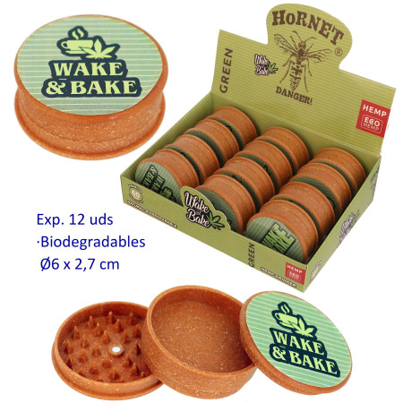 Ø6  cm.  Expositor  con  12  grinders  biodegradables  3  partes