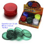 Ø6  cm.  Expositor  con  12  grinders  acrílicos  4  partes