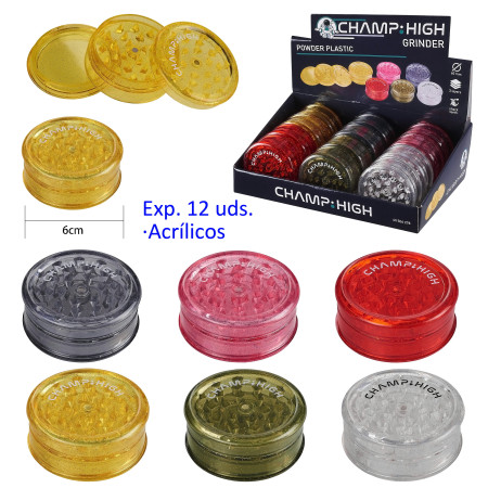 Expositor  con  12  grinders  CHAMP-HIGH  Powder
