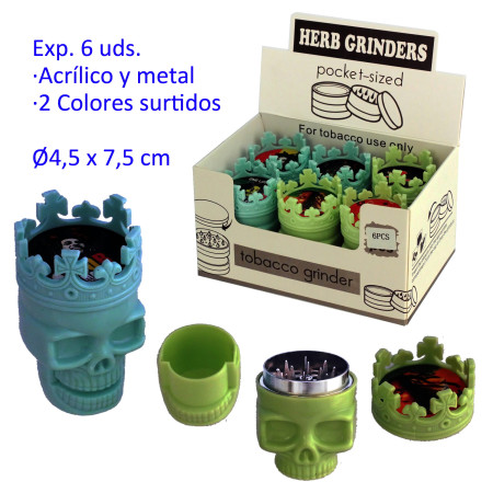 Ø4,5  cm.  Expositor  con  6  grinders