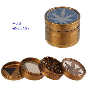 Ø  6,3  cm.  Grinder  4  partes