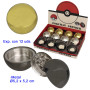 Ø5,2  cm.  Expositor  con  12  grinders  de  metal