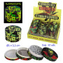 Ø5  cm.  Expositor  con  12  trituradores  metal  Kañamero  joker  4  partes