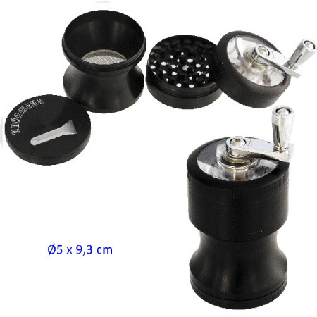 Ø5,2  cm.  grinder  Kañamero  negro  4  partes