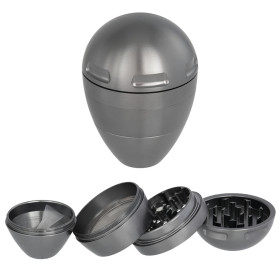 T1.  Grinder  metálico  de  4  partes  plateado