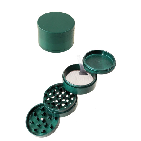 Ø6,2  cm.  Grinder  metálico  verde  con  4  partes