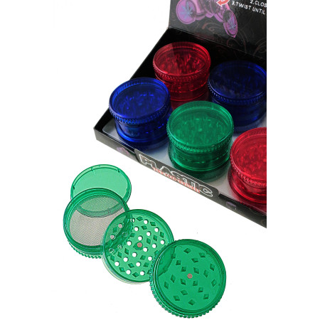 Ø6  x  5  cm.  Expositor  con  6  Grinders  (triturador)  acrílicos  con  4  partes...