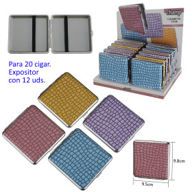 Expositor  con  12  pitilleras  Champ  para  20  cigarrillos