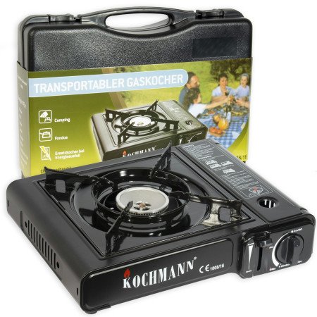 Hornillo  de  gas  butano  negro